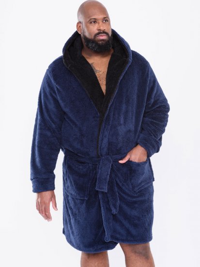 D555 Newquay Bathrobe Navy - Ropa interior - Ropa interior 2XL-8XL