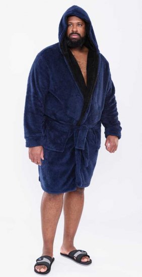 D555 Newquay Bathrobe Navy - Ropa interior - Ropa interior 2XL-8XL