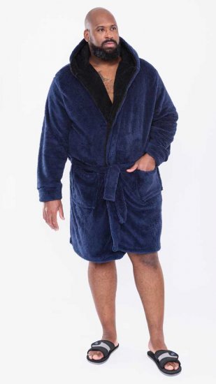 D555 Newquay Bathrobe Navy - Ropa interior - Ropa interior 2XL-8XL