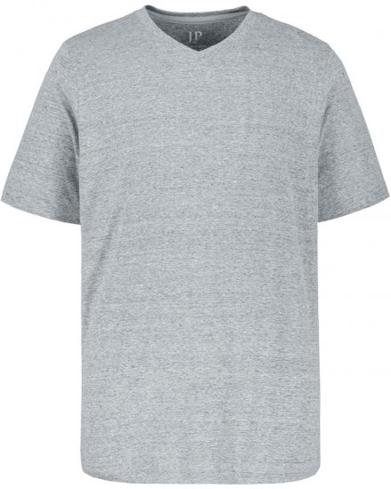 JP1880 702415 Camiseta de cuello de pico Gris jaspeado - Camisetas - Camisetas - 2XL-14XL