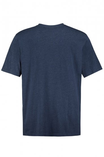 JP1880 702415 Camiseta de cuello de pico Azul medio jaspeado - Camisetas - Camisetas - 2XL-14XL