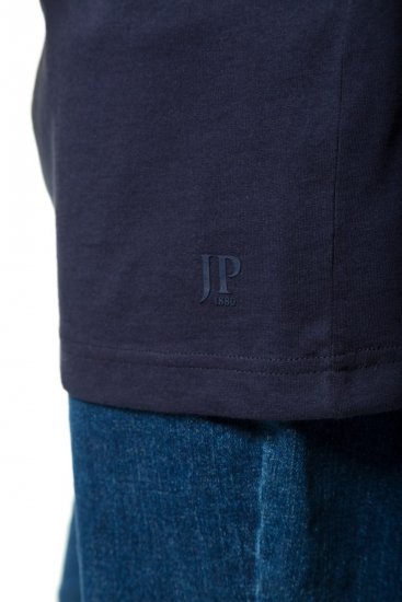 JP1880 702415 Camiseta de cuello de pico Azul marino - Camisetas - Camisetas - 2XL-14XL