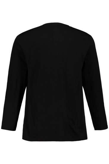 JP1880 702555 Camiseta Henley de manga larga Negro - Camisetas - Camisetas - 2XL-14XL