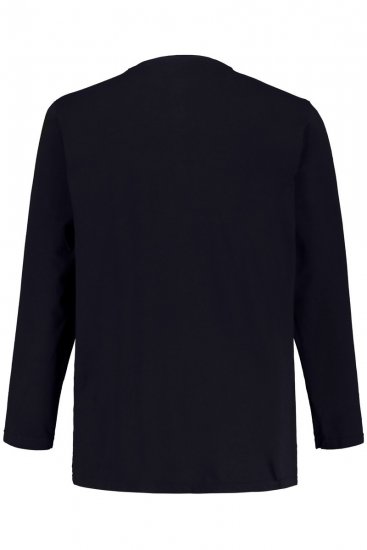 JP1880 702555 Camiseta Henley de manga larga Azul marino - Camisetas - Camisetas - 2XL-14XL