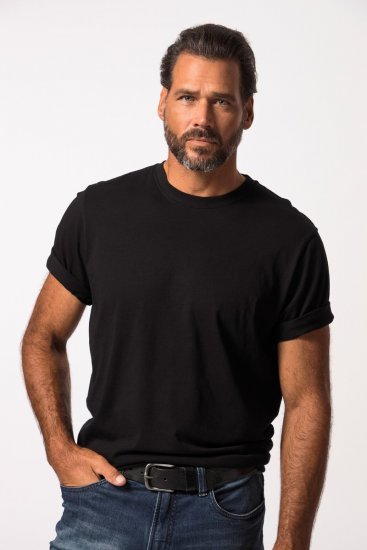 JP1880 702558 Camiseta de cuello redondo Negro - Camisetas - Camisetas - 2XL-14XL