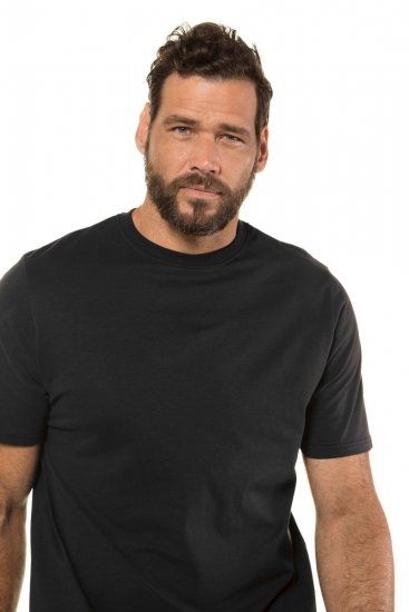 JP1880 702558 Camiseta de cuello redondo Negro - Camisetas - Camisetas - 2XL-14XL