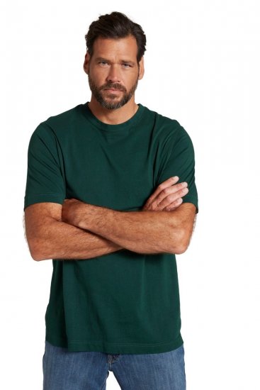 JP1880 702558 Camiseta de cuello redondo Verde oscuro - Camisetas - Camisetas - 2XL-14XL