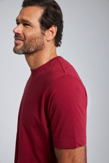 JP1880 702558 Camiseta de cuello redondo Rojo oscuro - Camisetas - Camisetas - 2XL-14XL