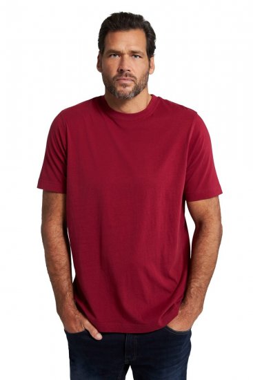 JP1880 702558 Camiseta de cuello redondo Rojo oscuro - Camisetas - Camisetas - 2XL-14XL