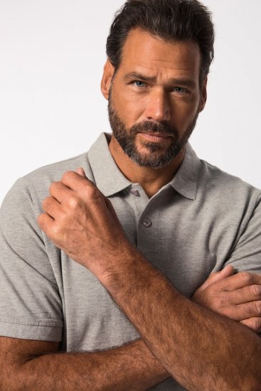 JP1880 702560 Polo Gris jaspeado - Polos - Polos 2XL-8XL