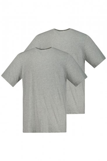JP1880 702637 Camiseta de cuello redondo pack de 2 Gris jaspeado - Camisetas - Camisetas - 2XL-14XL