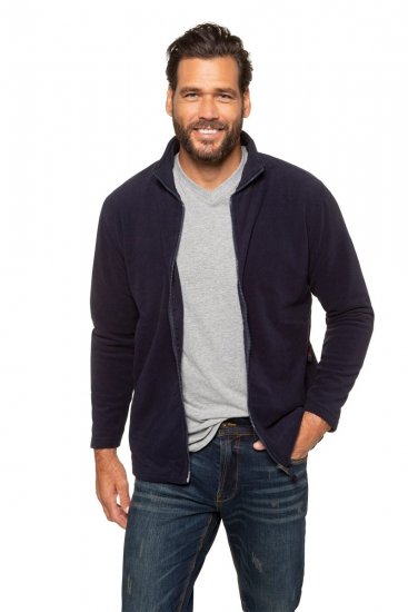 JP1880 705552 Chaqueta polar con cuello alto Azul marino - Ropa deportiva - Ropa Deportiva 2XL-10XL
