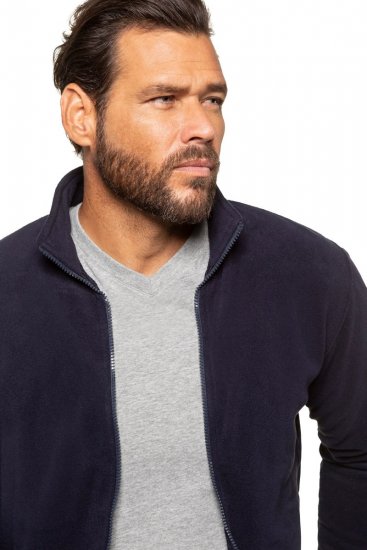 JP1880 705552 Chaqueta polar con cuello alto Azul marino TALL - TALL chaquetas - Chaquetas TALL para hombre alto