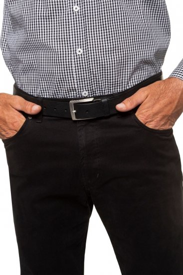 JP1880 706592 Cinturón de piel Negro - Accesorios - Accesorios para hombre