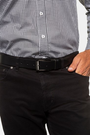 JP1880 707865 Cinturón de piel Negro - Accesorios - Accesorios para hombre