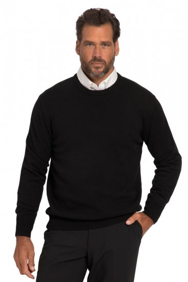 JP1880 708261 Jersey de punto con cuello redondo Negro - Sudaderas - Sudaderas 2XL-12XL