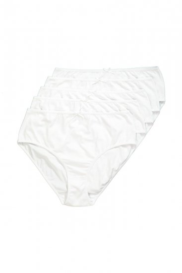 Ulla Popken 710201 Bragas pack de 5 Blanco - Bragas - 