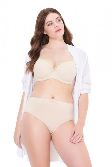 Ulla Popken 710201 Bragas pack de 5 Beige - Bragas - 
