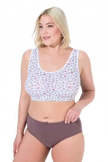 Ulla Popken 710201 Bragas pack de 5 Marrón - Bragas - 