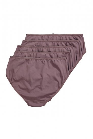 Ulla Popken 710201 Bragas pack de 5 Marrón - Bragas - 