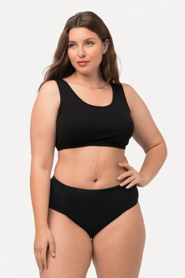 Ulla Popken 711214 Bragas pack de 2 Negro - Bragas - 