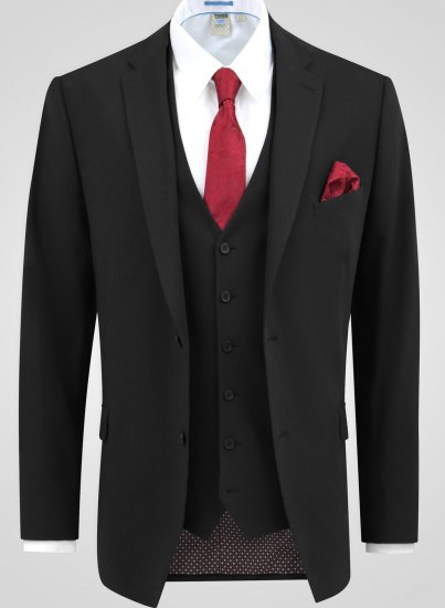 D555 Ted 4 Way Stretch Tailored Suit Jacket Negro - Trajes - Trajes 2XL-8XL