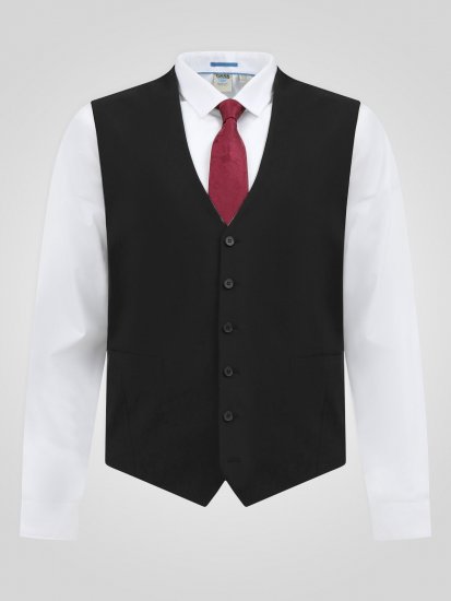 D555 Ted Chaleco de traje Negro - Trajes - Trajes 2XL-8XL