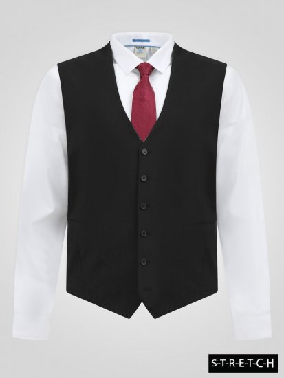 D555 Ted Chaleco de traje Negro - Trajes - Trajes 2XL-8XL