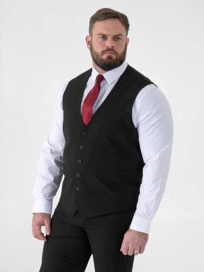 D555 Ted Chaleco de traje Negro - Trajes - Trajes 2XL-8XL