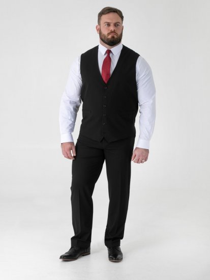 D555 Ted Chaleco de traje Negro - Trajes - Trajes 2XL-8XL