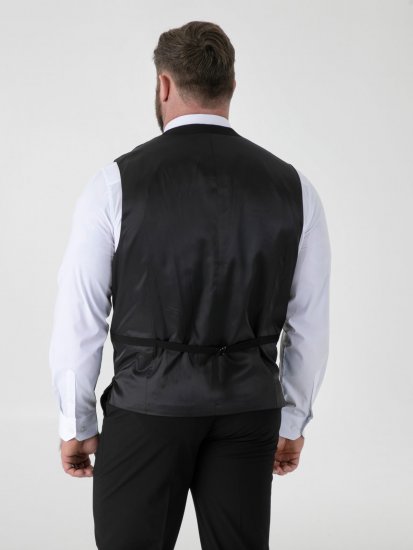 D555 Ted Chaleco de traje Negro - Trajes - Trajes 2XL-8XL