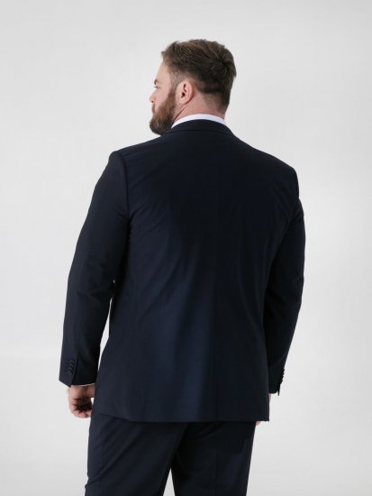 D555 Ted 4 Way Stretch Tailored Suit Jacket Azul marino - Trajes - Trajes 2XL-8XL