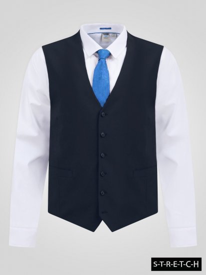 D555 Ted Chaleco de traje Azul marino - Trajes - Trajes 2XL-8XL