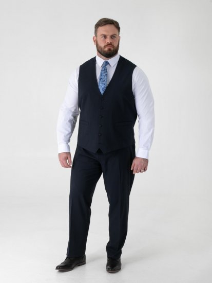 D555 Ted Chaleco de traje Azul marino - Trajes - Trajes 2XL-8XL