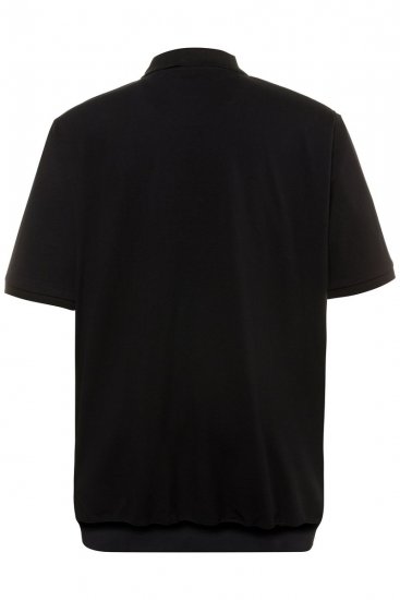 JP1880 712617 Polo con corte para barriga Negro - Polos - Polos 2XL-8XL