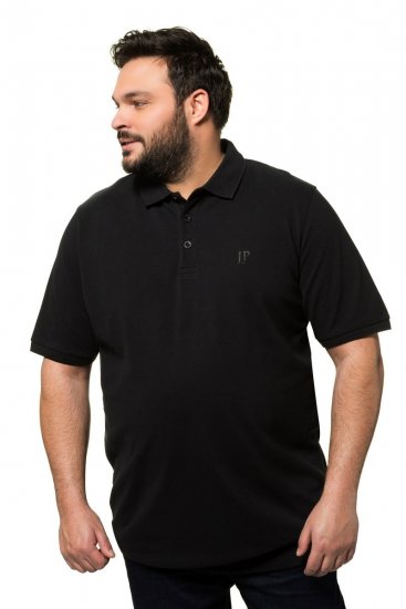 JP1880 712617 Polo con corte para barriga Negro - Polos - Polos 2XL-8XL