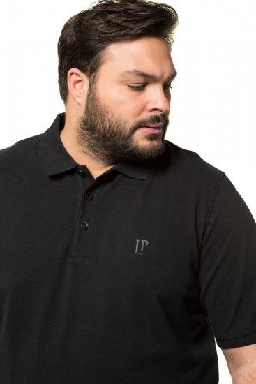 JP1880 712617 Polo con corte para barriga Negro - Polos - Polos 2XL-8XL