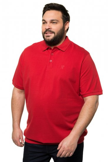 JP1880 712617 Polo con corte para barriga Rojo chile - Polos - Polos 2XL-8XL