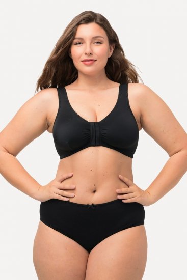 Ulla Popken 712882 Bragas pack de 2 Negro - Bragas - 