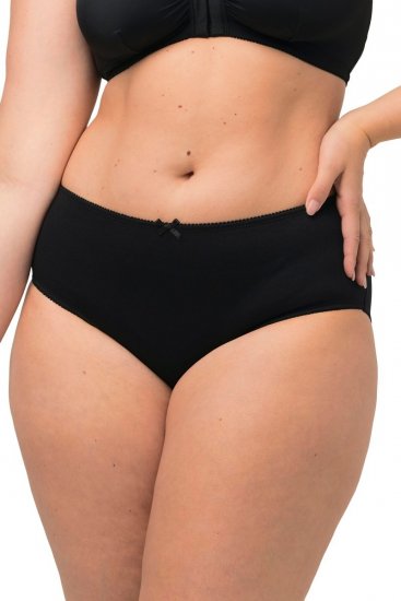 Ulla Popken 712882 Bragas pack de 2 Negro - Bragas - 