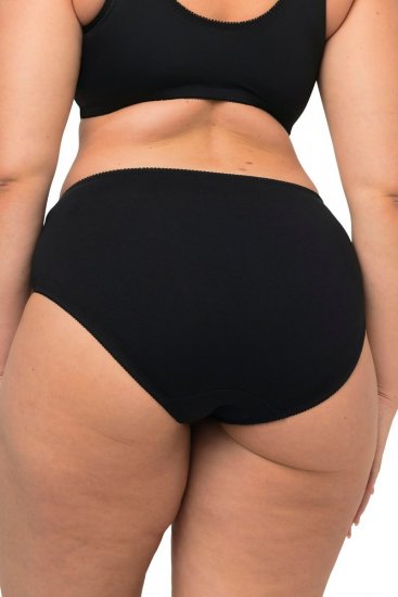 Ulla Popken 712882 Bragas pack de 2 Negro - Bragas - 