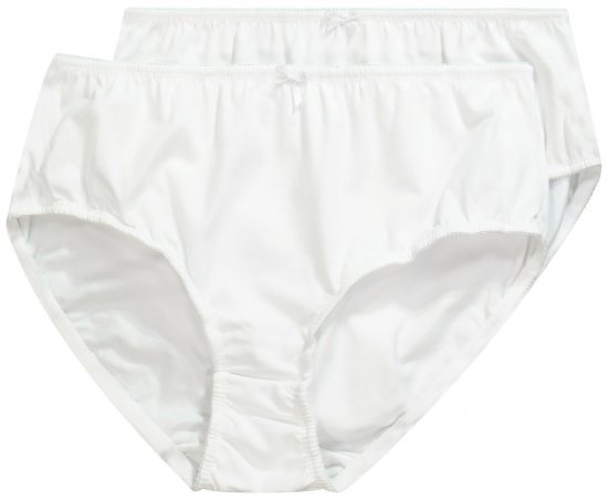 Ulla Popken 712882 Bragas pack de 2 Blanco - Bragas - 