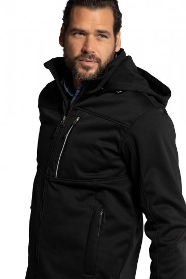 JP1880 714279 Chaqueta softshell con forro polar Negro - Chaquetas - Chaquetas Tallas Grandes 2XL-8XL
