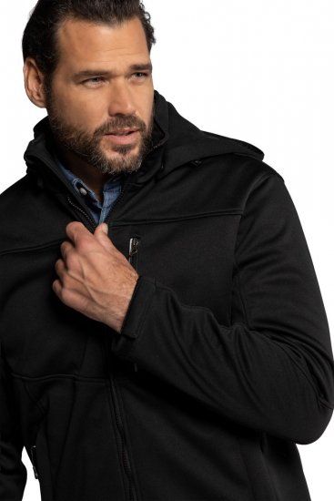 JP1880 714279 Chaqueta softshell con forro polar Negro - Chaquetas - Chaquetas Tallas Grandes 2XL-8XL