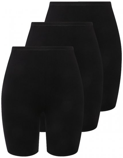 Ulla Popken 716595 Bóxer pack de 3 Negro - Bragas - 