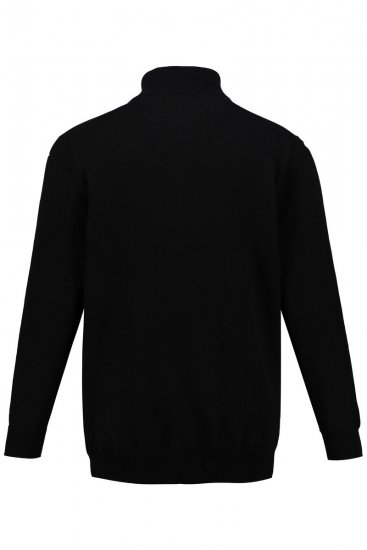 JP1880 716842 Jersey de punto con media cremallera Negro - Sudaderas - Sudaderas 2XL-12XL