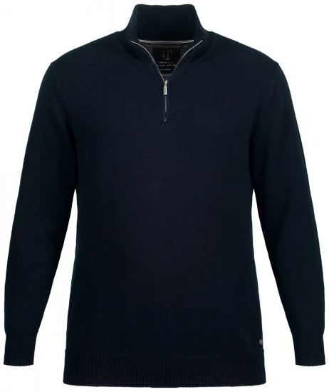 JP1880 716842 Jersey de punto con media cremallera Azul marino - Sudaderas - Sudaderas 2XL-12XL