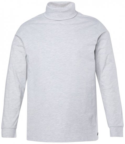 JP1880 723303 Camiseta de cuello alto manga larga Natural jaspeado TALL - TALL camisas - Camisetas para hombres altos