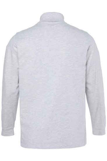 JP1880 723303 Camiseta de cuello alto manga larga Natural jaspeado TALL - TALL camisas - Camisetas para hombres altos