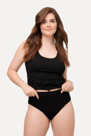 Ulla Popken 723498 Bragas pack de 2 Negro - Bragas - 